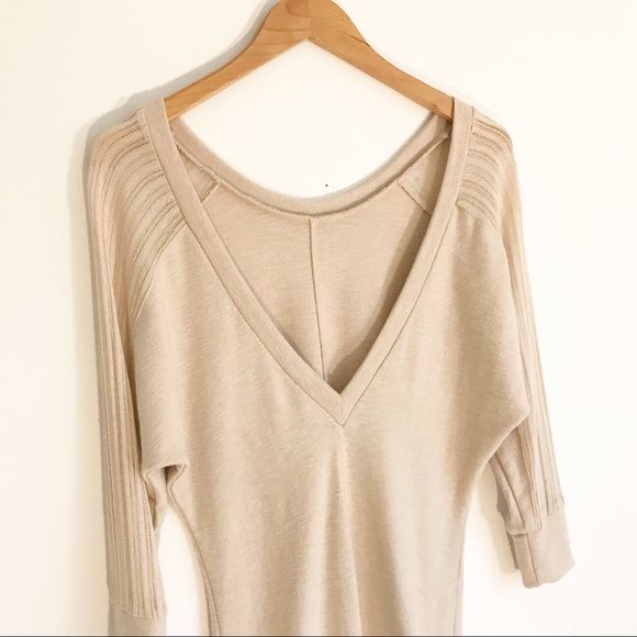 SPARKLE & FADE Cream Knit Low Back Sweater - Picture 4 of 6